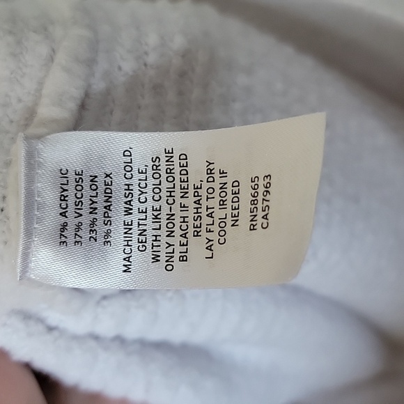 Halogen Casual V neck white oversized sweater XXL - Picture 6 of 7